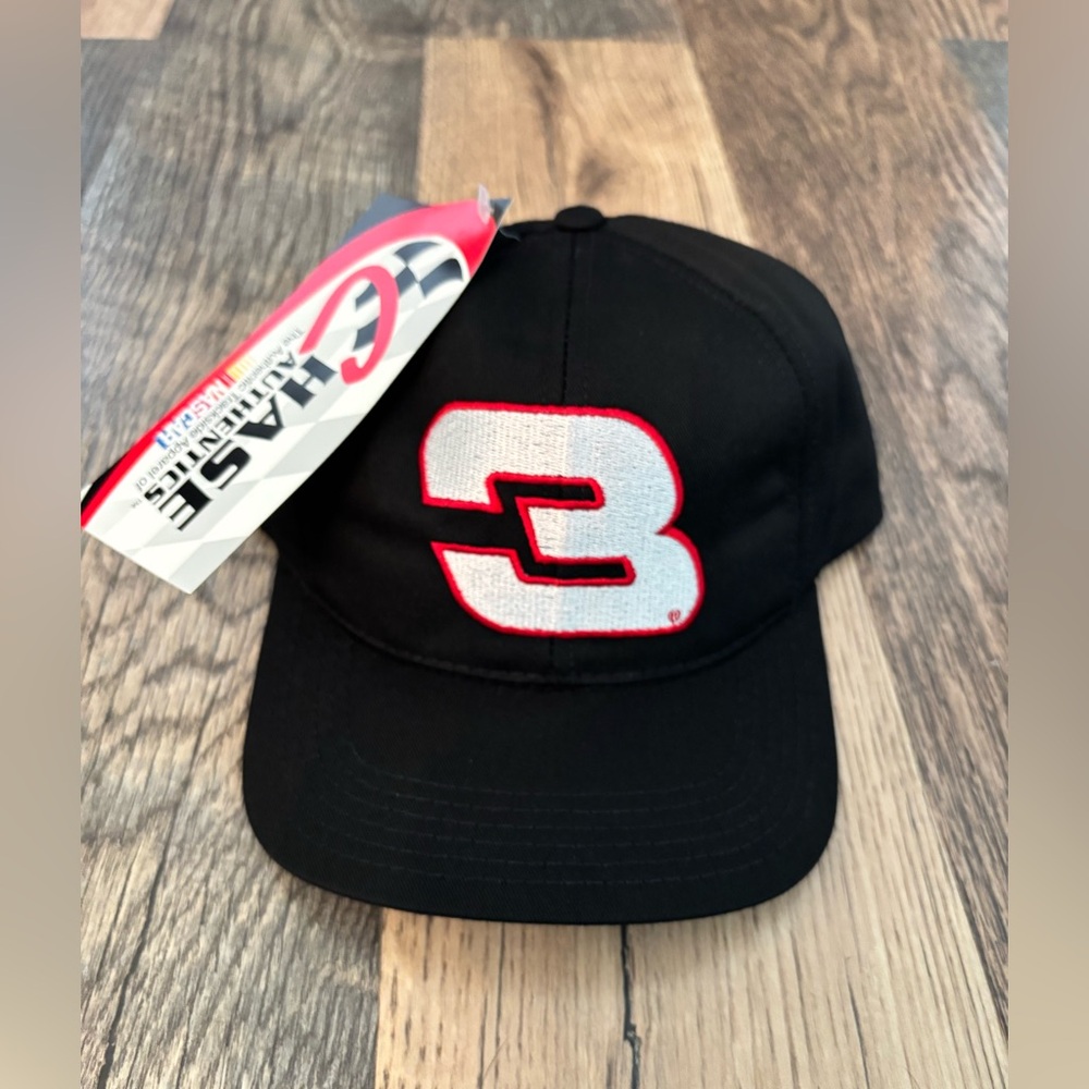Vintage Dale Earnhardt #3 Embroidered Hat Snap Back Black Chase Authentics Y2K